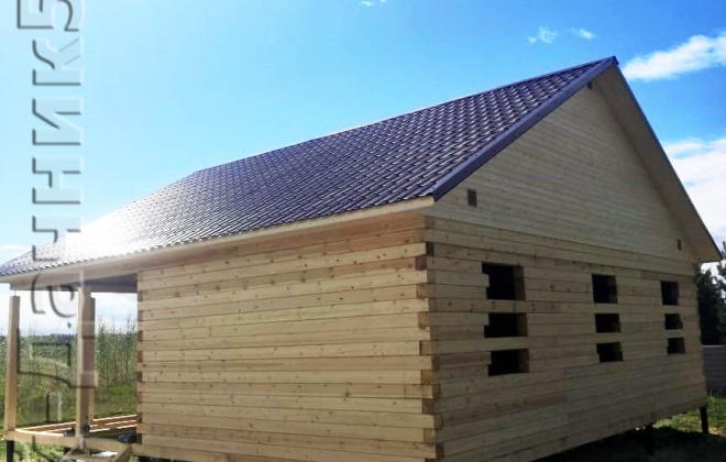 4 Брусовой дом ОД-11, 9×9, 81 м², Московская область, Шаховской городской округ, Деревня Романцево (2)